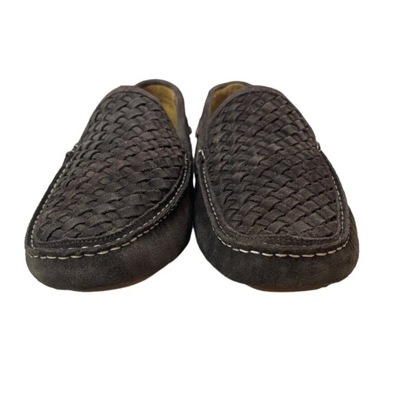 Johnston & Murphy Men's Dark Brown Suede Wooven Driver Mizell Sz 12M - Picture 3 of 10